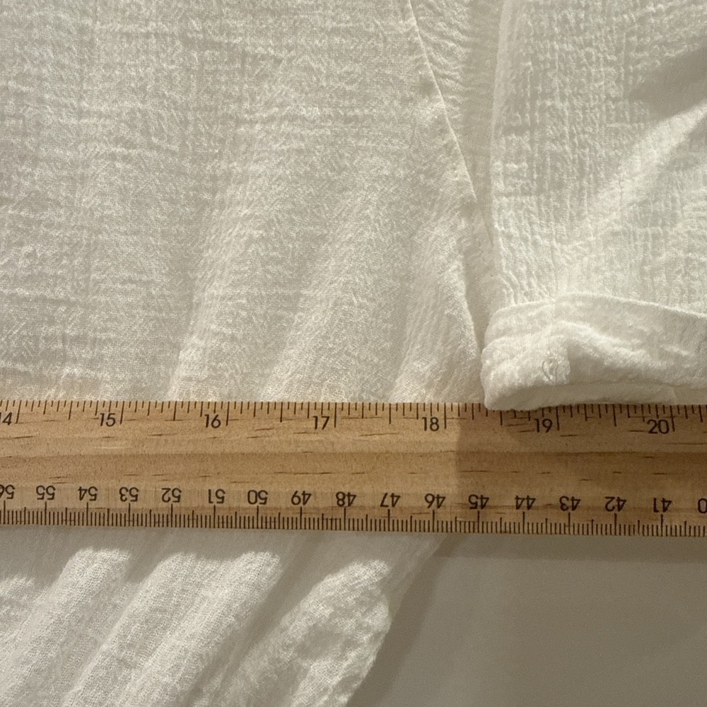Albion Light Summer Gauze Fabric Jumpsuit With Wooden Buttons Size Small - Picture 12 of 13